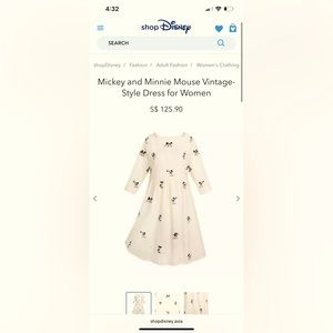 Disney Mickey and Minnie Vintage style dress
